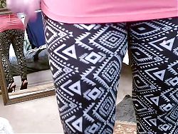 V 318 Tights and a Thong on Dawnskyes Big Phat Ass